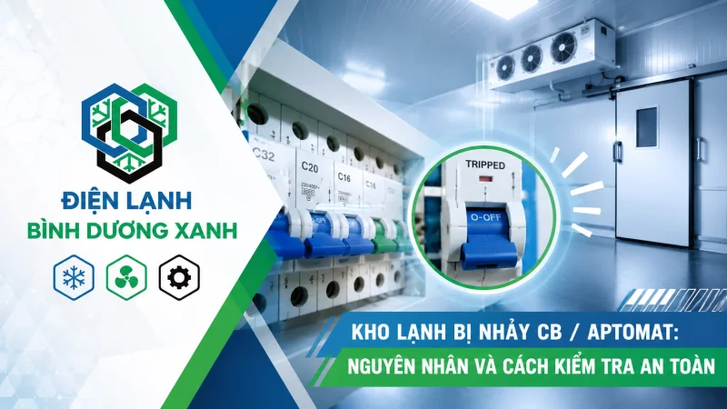 Kho lạnh bị nhảy CB / aptomat: Nguyên nhân và cách kiểm tra an toàn