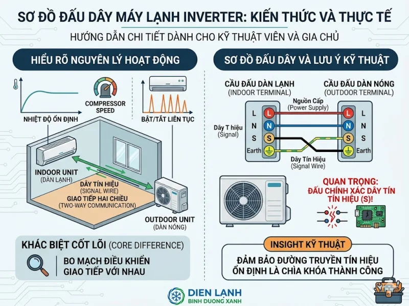 Hướng Dẫn Chi Tiết Sơ Đồ Đấu Dây Máy Lạnh Inverter Mới Nhất