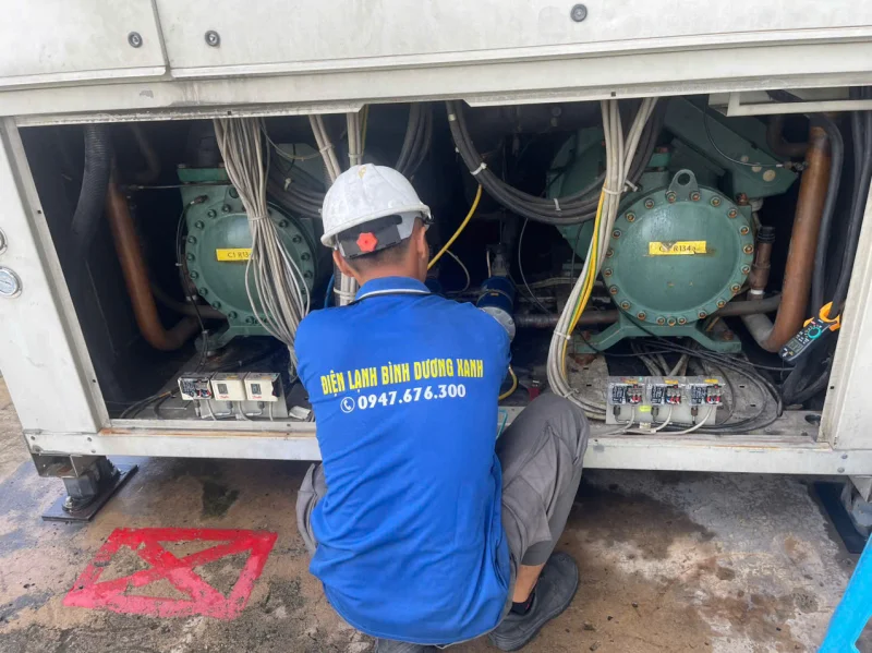 Xử lý sự cố tụt áp trên hệ thống Chiller: Quy trình chẩn đoán và khắc phục