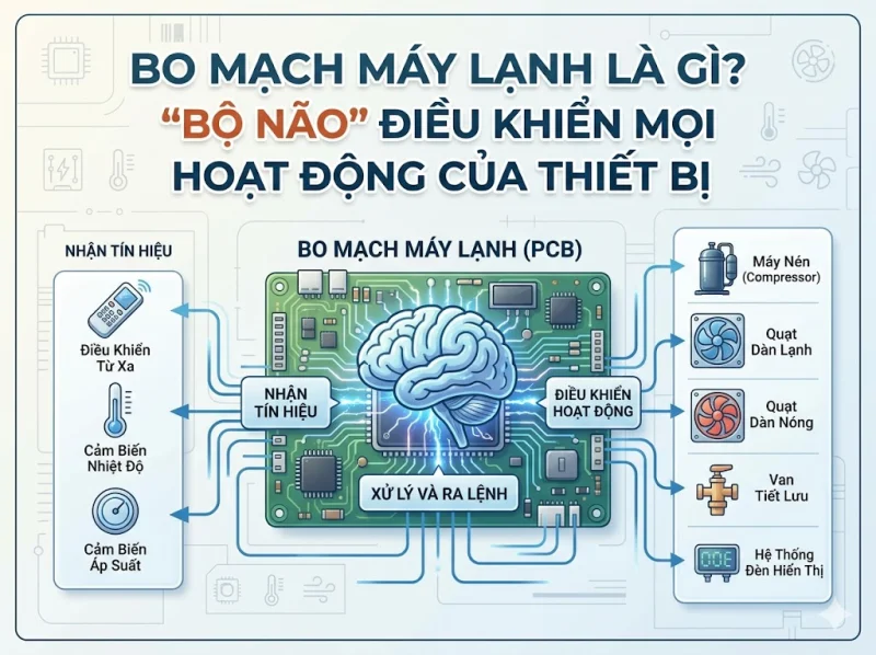 Bo Mạch Máy Lạnh Là Gì? Giải Mã 'Chết Bo' Và Chi Phí Sửa Chữa Từ Thợ Điện Lạnh