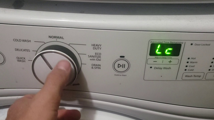 Cách reset máy để khắc phục lỗi FE trên máy giặt LG